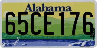 AL license plate 65CE176
