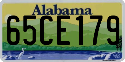 AL license plate 65CE179