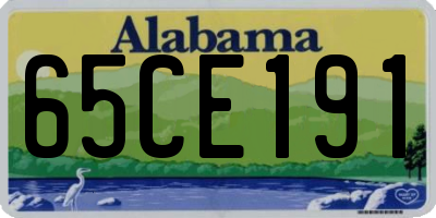 AL license plate 65CE191