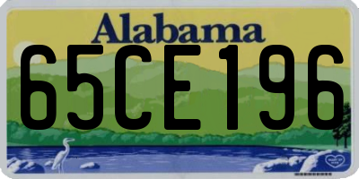 AL license plate 65CE196