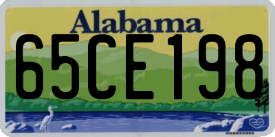 AL license plate 65CE198