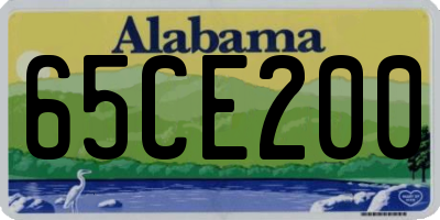 AL license plate 65CE200