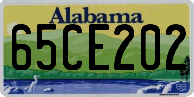 AL license plate 65CE202
