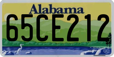 AL license plate 65CE212