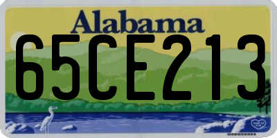 AL license plate 65CE213