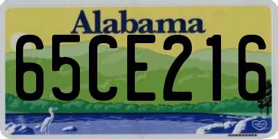 AL license plate 65CE216