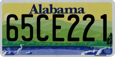 AL license plate 65CE221