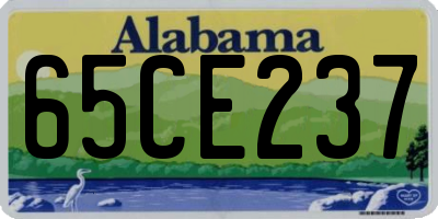 AL license plate 65CE237