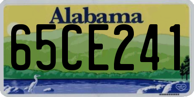 AL license plate 65CE241