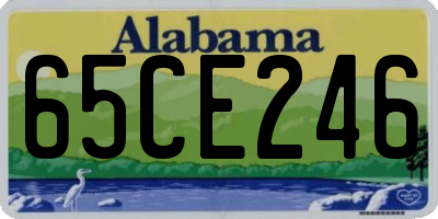 AL license plate 65CE246