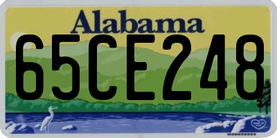AL license plate 65CE248