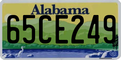 AL license plate 65CE249