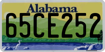 AL license plate 65CE252