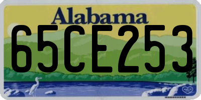 AL license plate 65CE253