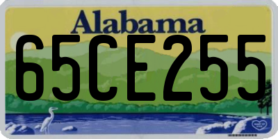 AL license plate 65CE255