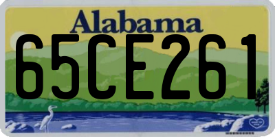 AL license plate 65CE261