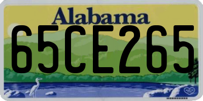 AL license plate 65CE265