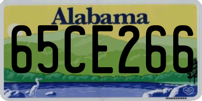 AL license plate 65CE266