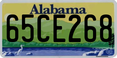 AL license plate 65CE268