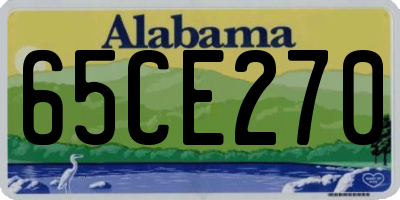 AL license plate 65CE270