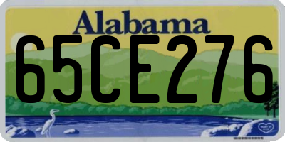 AL license plate 65CE276