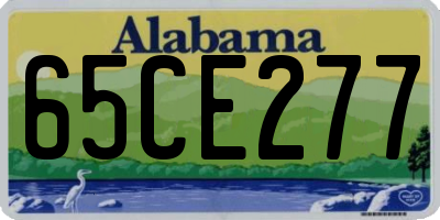 AL license plate 65CE277