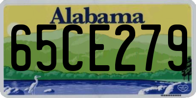 AL license plate 65CE279