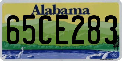 AL license plate 65CE283