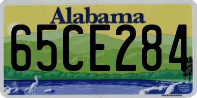 AL license plate 65CE284