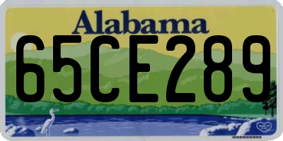 AL license plate 65CE289