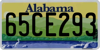 AL license plate 65CE293