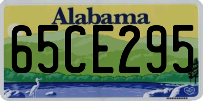 AL license plate 65CE295