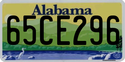 AL license plate 65CE296
