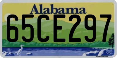 AL license plate 65CE297