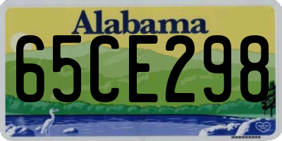 AL license plate 65CE298