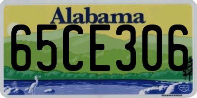 AL license plate 65CE306