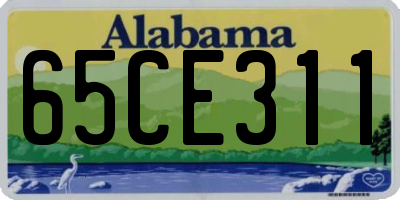 AL license plate 65CE311