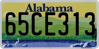 AL license plate 65CE313