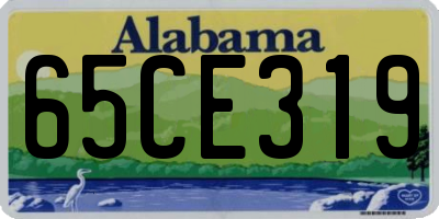 AL license plate 65CE319