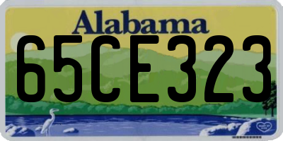 AL license plate 65CE323