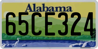 AL license plate 65CE324