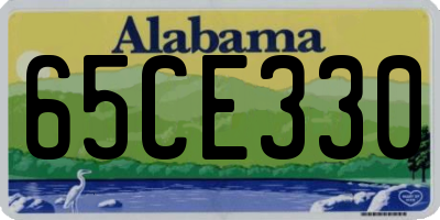 AL license plate 65CE330