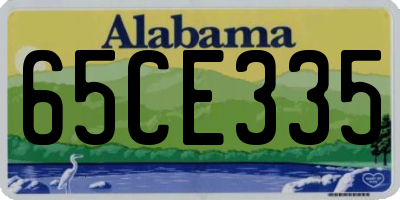 AL license plate 65CE335