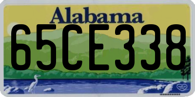 AL license plate 65CE338