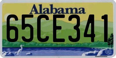 AL license plate 65CE341