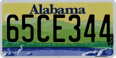 AL license plate 65CE344