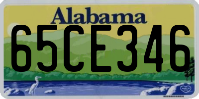 AL license plate 65CE346