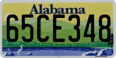 AL license plate 65CE348