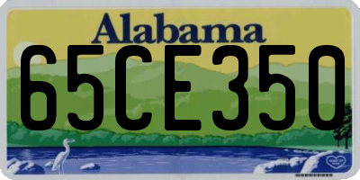 AL license plate 65CE350