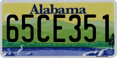 AL license plate 65CE351